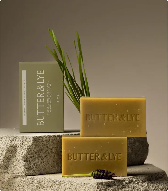 Butter & Lye Butter & Lye Rejuvenating Wheatgrass Soap (lavender/eucalyptus/lemongrass)