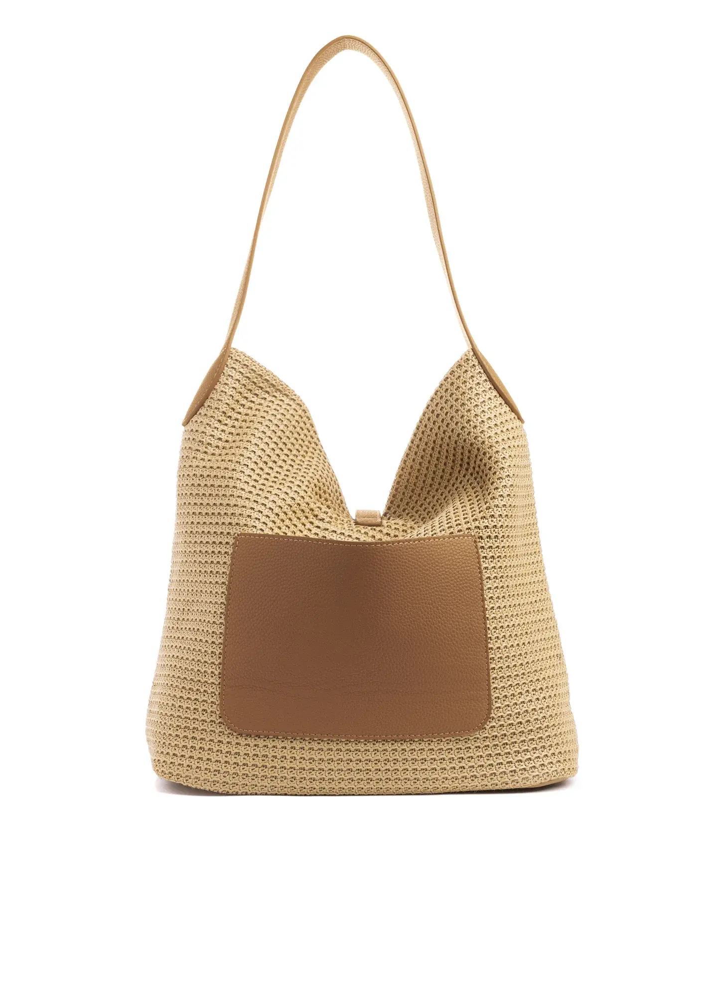 Haute Shore Haute Shore Sandy Toast Raffia Shoulder Bag