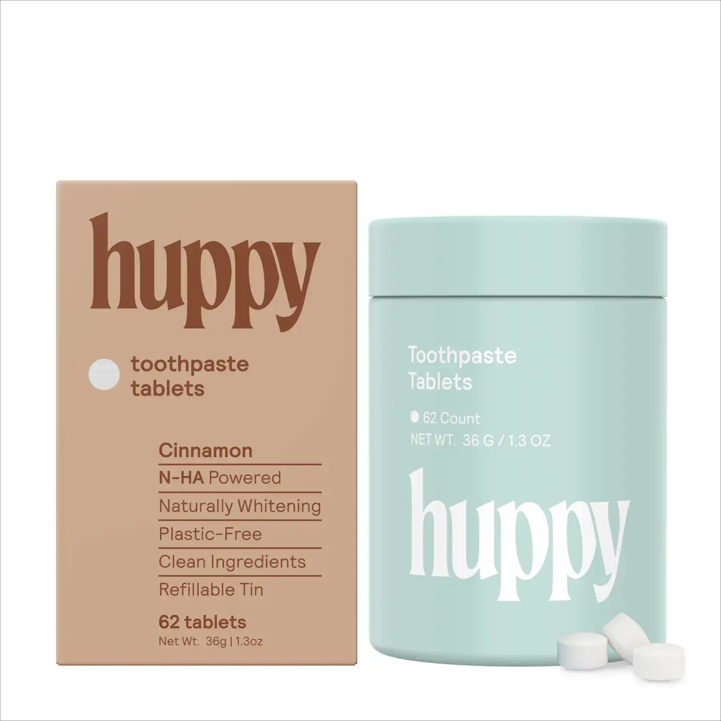 Huppy Huppy Fluoride Free Toothpaste Tablets Cinnamon
