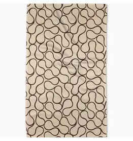 Geometry Geometry Coffee Swirl Tea Towel