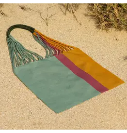 LUZ Collection Luz Collection Pistacio/Gold Las Rayas Tote