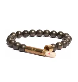 Wishbeads Wishbeads Polished Pyrite Intention Bracelet (W)