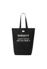 Dev D + Co Dev D + Co  Humanity Lg Canvas Tote Black