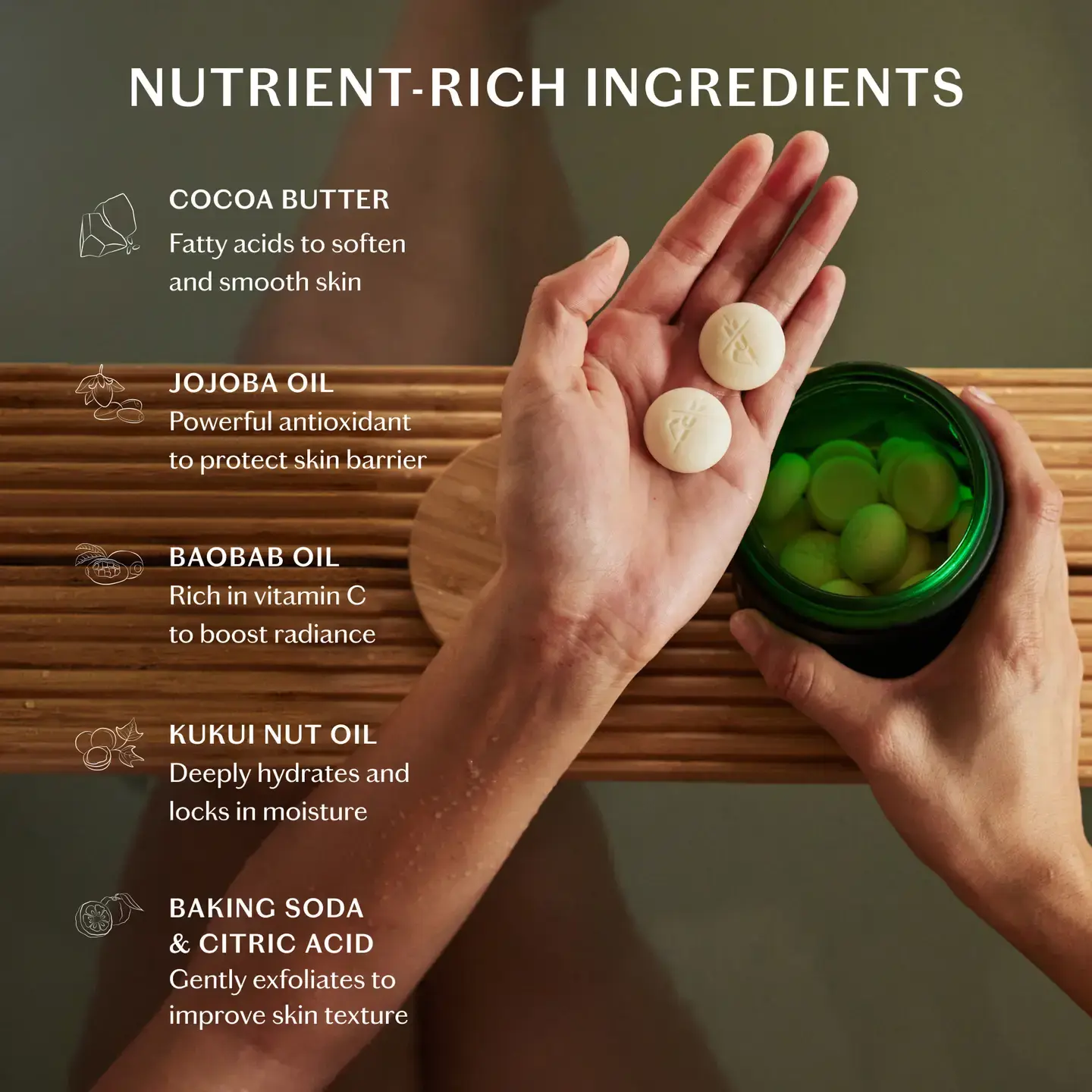 Kate McLeod Breathe Pebble Solid Bath & Shower Oil