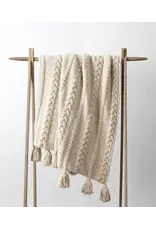 Sunday Citizen Sunday Citizen Braided Pom Pom Throw Sahara Tan