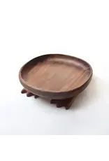 Senser Woodcraft Senser Woodcraft Bigfoot Round Black Walnut Tray