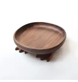 Senser Woodcraft Senser Woodcraft Bigfoot Round Black Walnut Tray