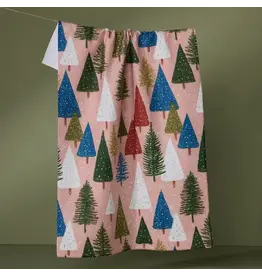 Geometry Geometry Snowdrift Pines Tea Towel