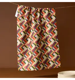 Geometry Geometry Vivid Cascade Tea Towel