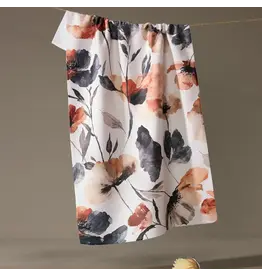 Geometry Geometry Moody Poppy Tea Towel