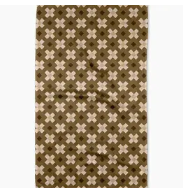 Geometry Geometry Olive Geo Tea Towel