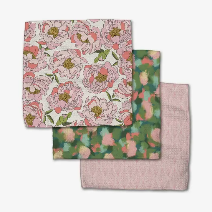 Geometry Geometry Dishcloth Set Peony Paradise