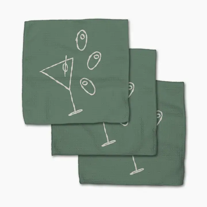 Geometry Geometry Dishcloth Set Shaken Not Stirred