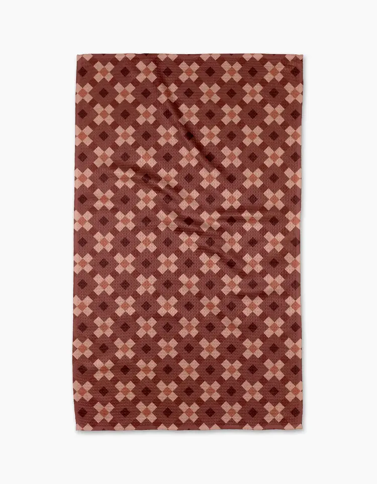 Geometry Geometry Garnet Geo Tea Towel