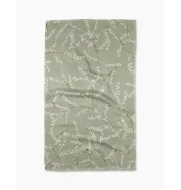 Geometry Geometry Quiet Flowers Tea Towel