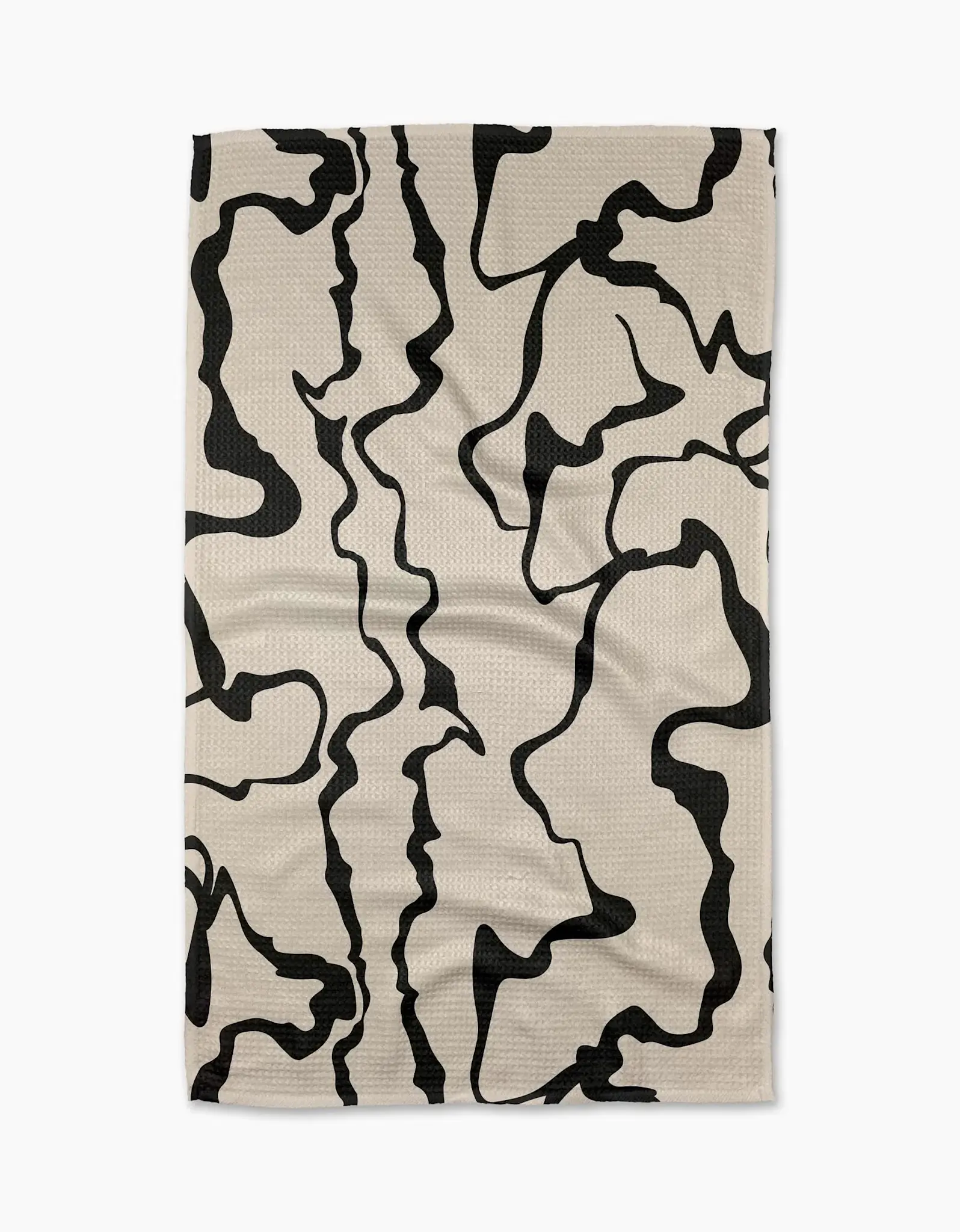 Geometry Geometry Monochrome Liquid Tea Towel