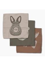 Geometry Geometry Dishcloth Set Forest Animals