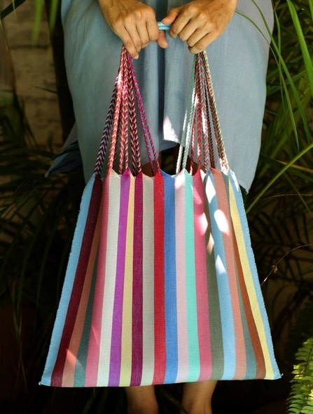 LUZ Collection LUZ Collection Nubes Las Rayas Tote