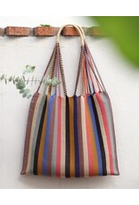 LUZ Collection LUZ Collection Gruesita Beige Las Rayas Tote