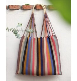 LUZ Collection LUZ Collection Gruesita Beige Las Rayas Tote