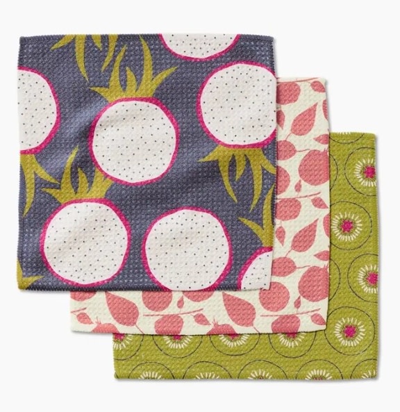 Geometry Geometry Dishcloth Set Tropical Fruit