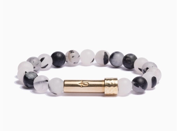 Wishbeads Wishbeads Matte Tourmaline Quartz Intention Bracelet (W)