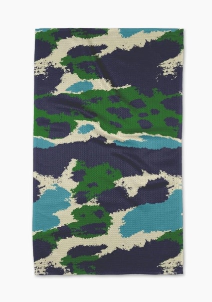 Geometry Geometry Tarn Green Tea Towel