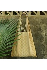 LUZ Collection LUZ Collection Embroidered Las Rayas Tote (gold/yellow)