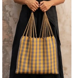 LUZ Collection LUZ Collection Gingham Muted Las Rayas Tote