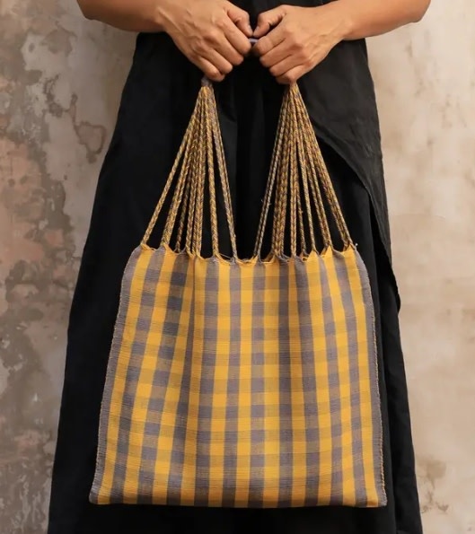 LUZ Collection LUZ Collection Gingham Muted Las Rayas Tote