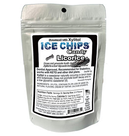 Ice Chips Candy Ice Chips Licorice 2oz Pouch