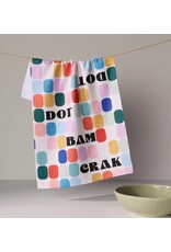 Geometry Geometry Mahjong Tile Talk Tea Towel