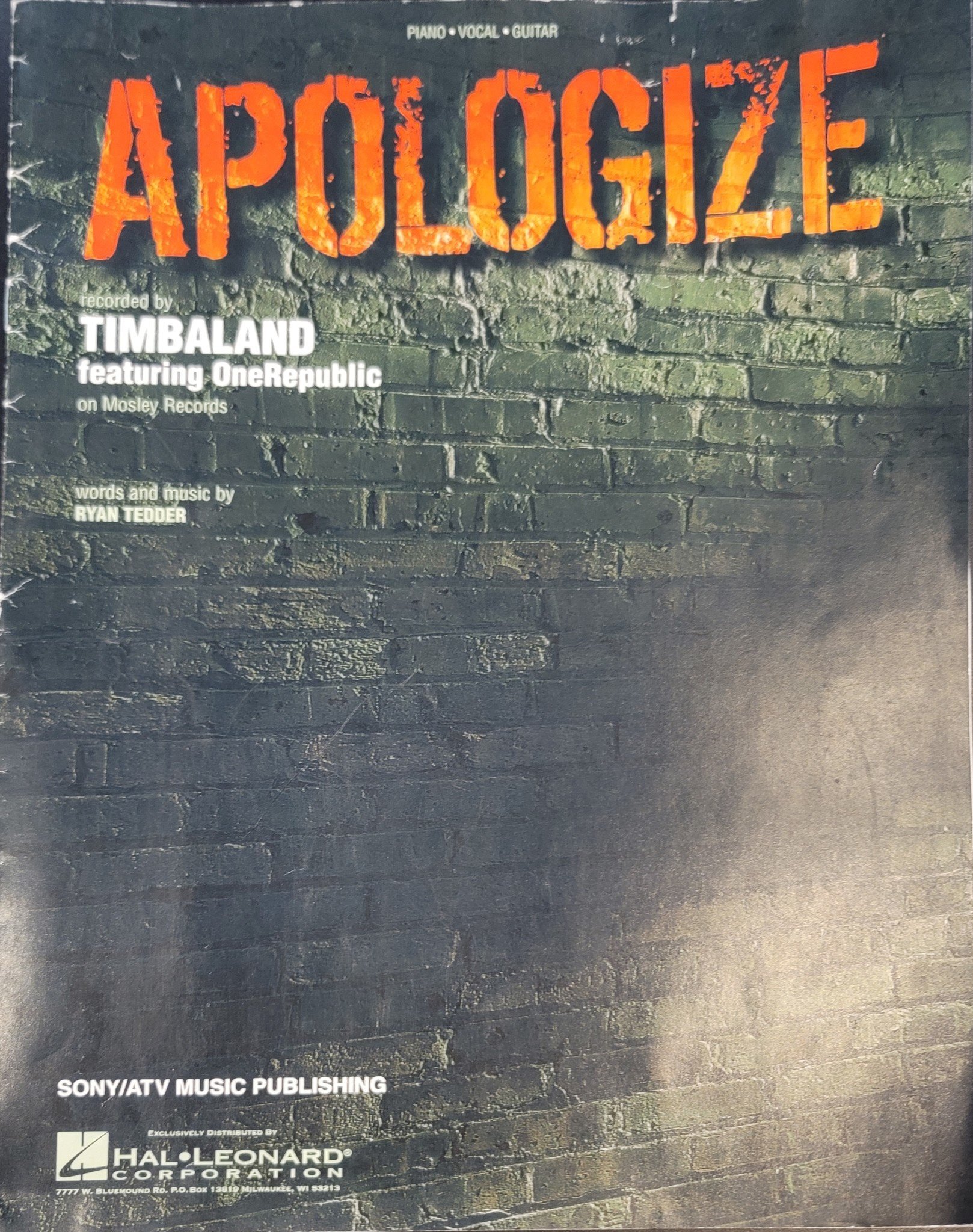 timbaland one republic apologize