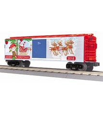 MTH - RailKing #30-74929, O-27 Box Car, Christmas/Traditional/2018