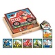 Melissa & Doug Wooden Cube Puzzle Vehicles