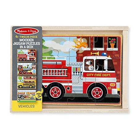 Melissa & Doug Wooden Jigsaw Puzzles in a Box