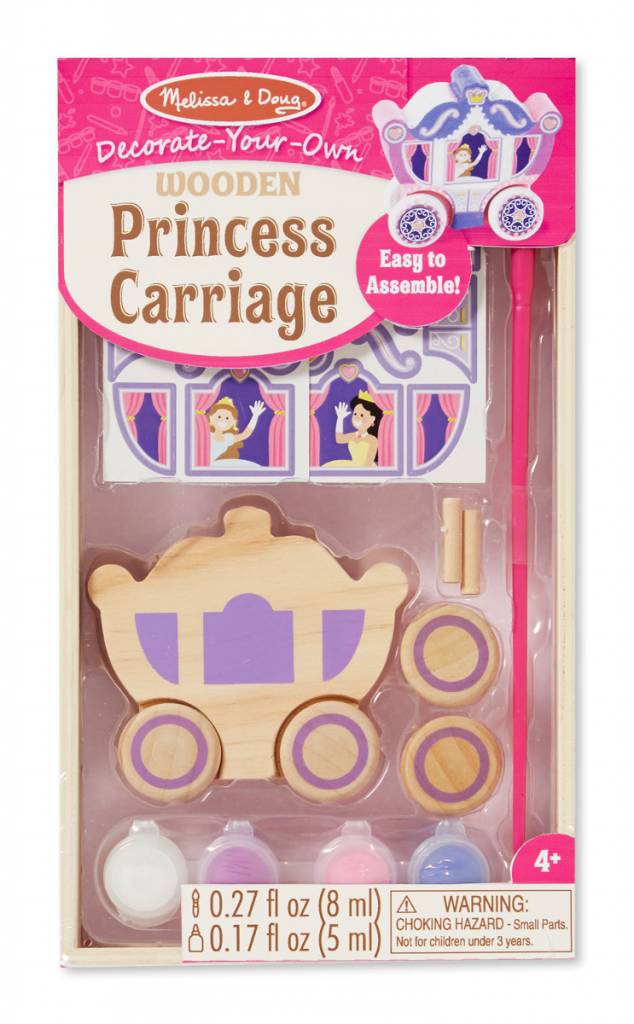 Melissa & Doug WOODEN DYO PAINT - Princess Carriage