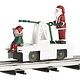 BACHMANN 23803 WM Operating Handcar Christmas Santa/Elf O