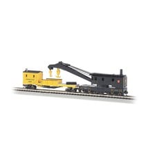 BAC #BAC46613, Bachmann N Scale 250-Ton Steam Crane w/Boom Tender, PRR