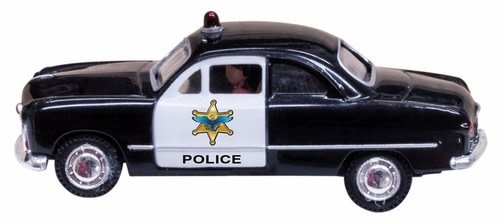 Woodland Scenics #JP5973, Woodland Scenics Just Plug Police Car O Scale