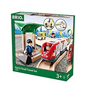 BRIO RAIL & ROAD TRAVEL SET
