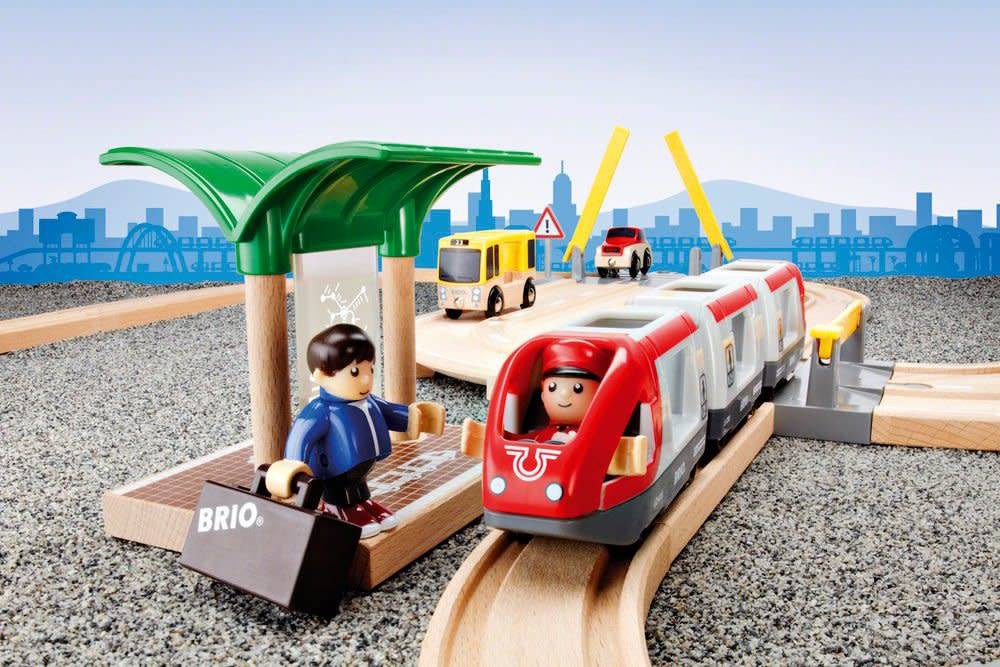 BRIO Rail & Road Loading set Train Set 