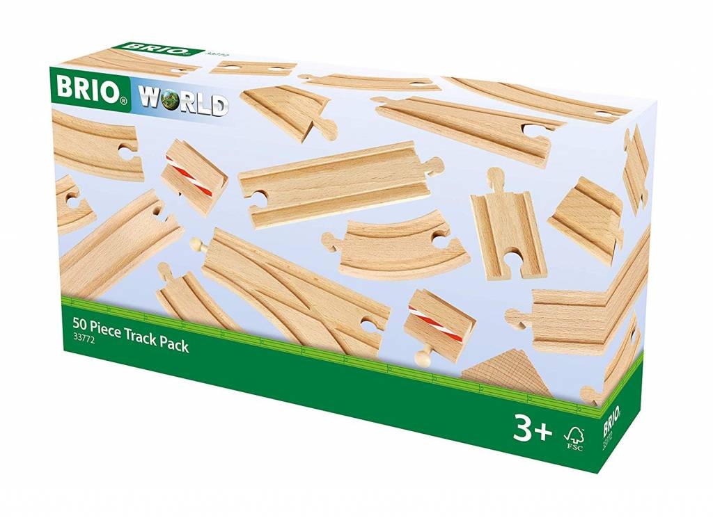 BRIO 50 PIECE TRACK PACK