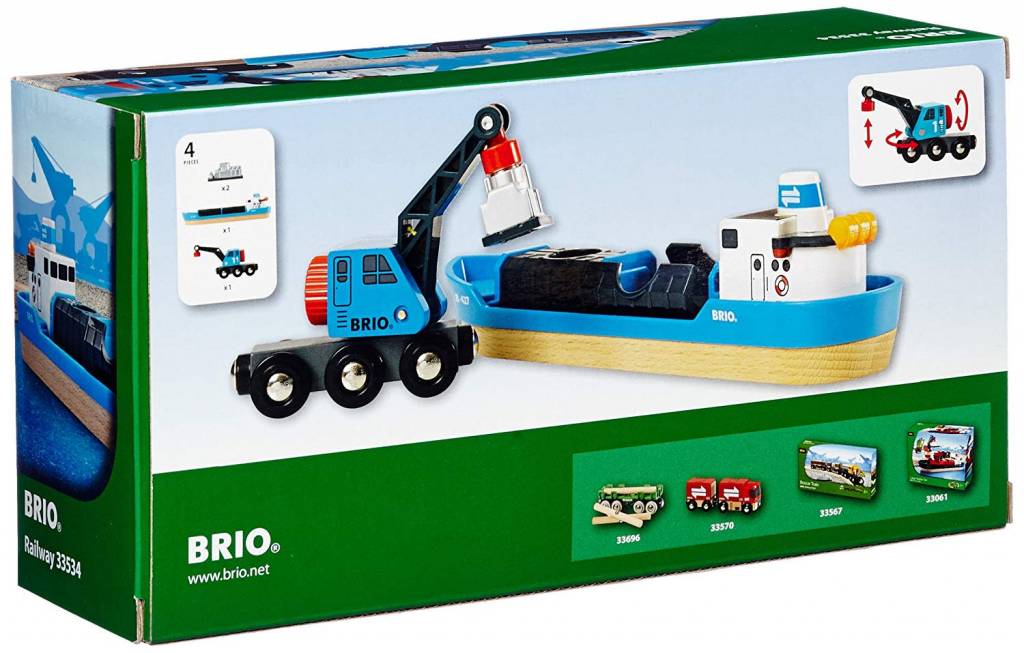 BRIO Freight Ship & Crane