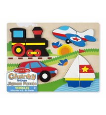 Melissa & Doug Chunky Wooden Vehicle Puzzle