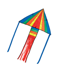 Melissa & Doug Rainbow Rocket Delta Kite