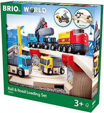 BRIO Rail & Road Loading Set