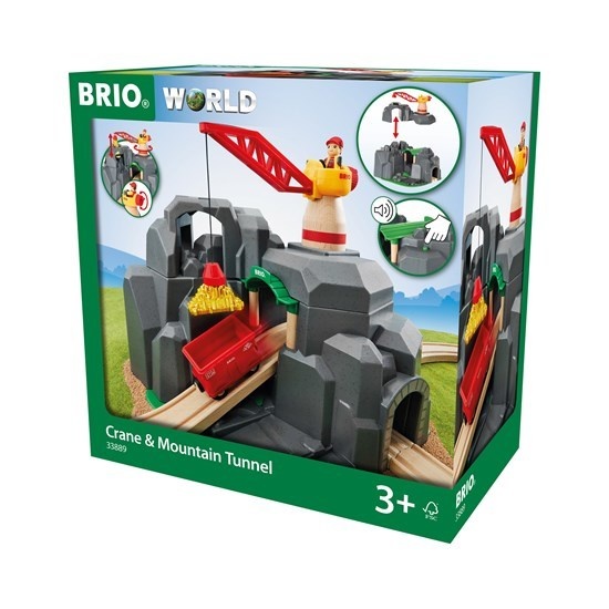 BRIO Crane & Mountain Tunnel