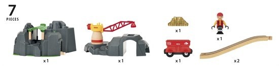 BRIO Crane & Mountain Tunnel