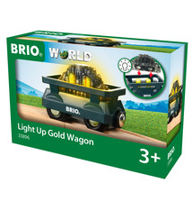BRIO Light Up Gold Wagon